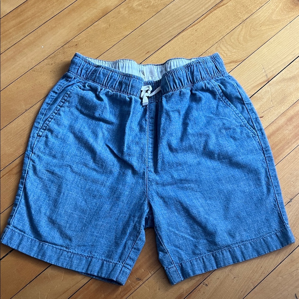 Crewcuts Blue Cotton Drawstring Shorts Kids